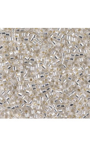 Miyuki delica beads 10/0 - Silver lined crystal DBM-41